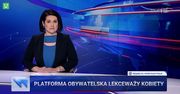 "Wiadomości" w kółko o tym samym. Nie zmienili nawet paska
