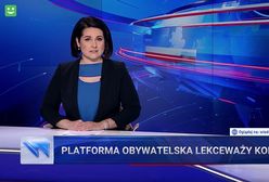 "Wiadomości" w kółko o tym samym. Nie zmienili nawet paska