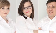 Ewa Sętowska, Urban Godlewski i Monika Strupiechowska w Brand Support