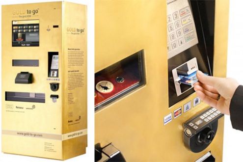 Nowa rozrywka dla bogaczy - bankomaty ze złotem