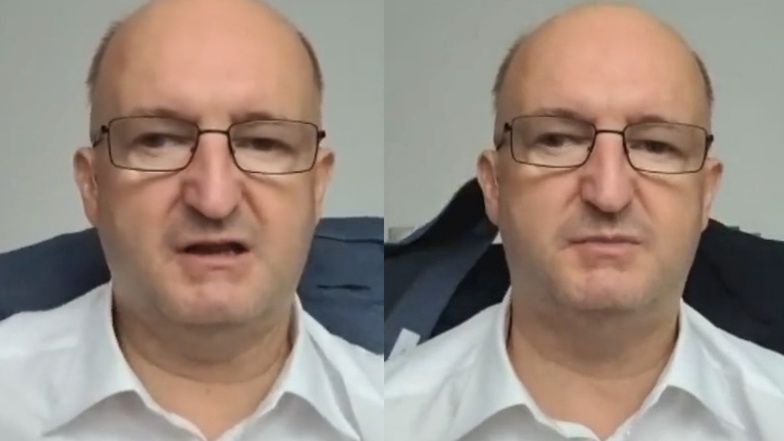 Wpadka w "Jedynce": Wiceminister spraw zagranicznych udziela wywiadu z WISZĄCYMI NA OPARCIU FOTELA SPODNIAMI (WIDEO)