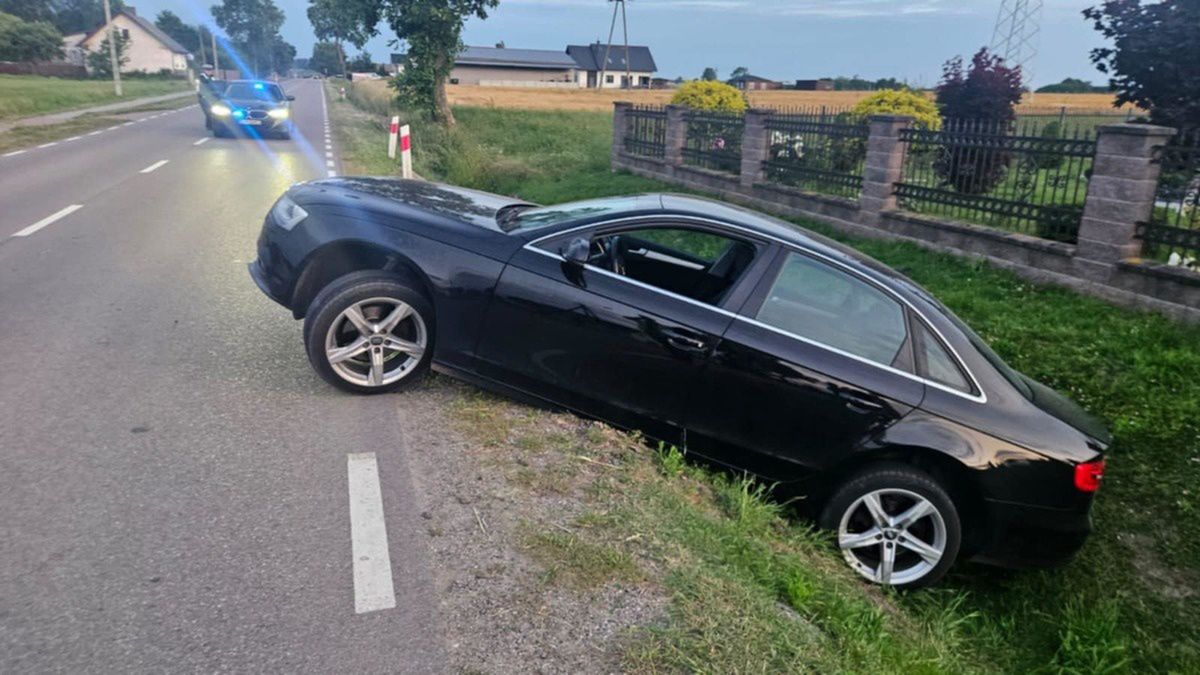 Był tak pijany, że nie trafił w zjazd. Audi kupił dzień wcześniej