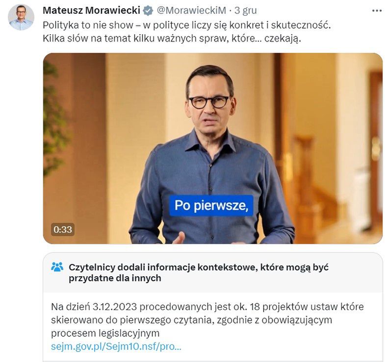 Mateusz Morawiecki motywował Sejm do roboty