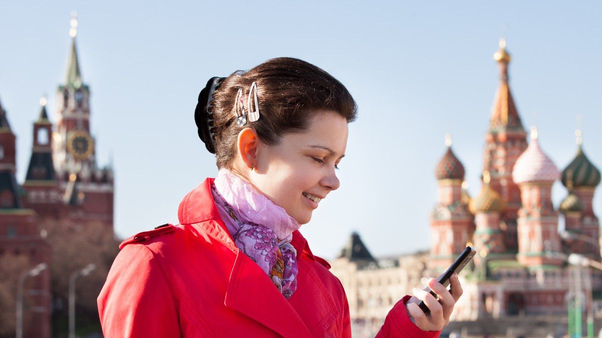 Rosyjski telefon z Androidem