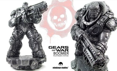 Metalowe posągi z Gears of War 2 3