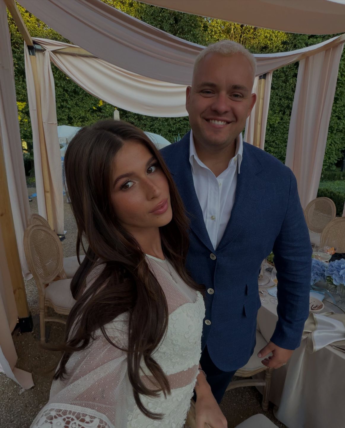 Roksana Węgiel i Kevin Mglej na chrzcie syna Andziaks