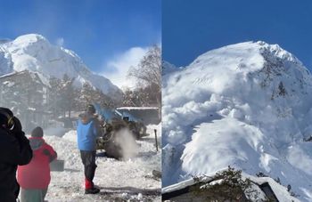 Strzelił z haubicy i wywołał lawinę. Nagranie podbija internet