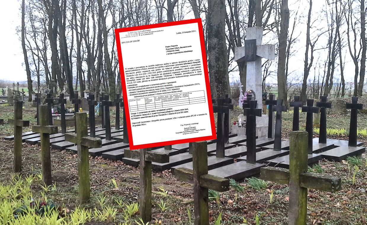 Wojewoda prosi o zdjęcia ukraińskich grobów. Wiemy w jakim celu