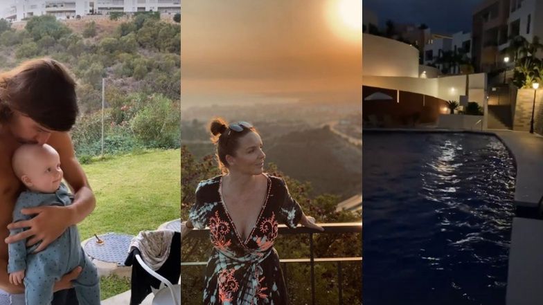 Beztroska Agnieszka Włodarczyk zachwyca się widokami na rodzinnych wakacjach w Hiszpanii 