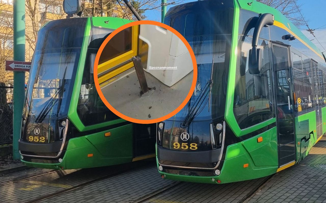 Torowisko przebiło tramwaj. Groźny incydent w Poznaniu