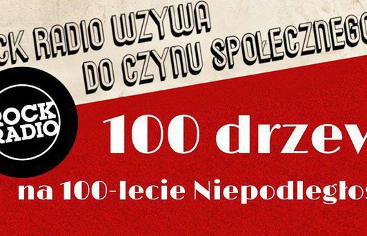 Rock Radio z akcją „100 drzew na 100-lecie niepodległości”