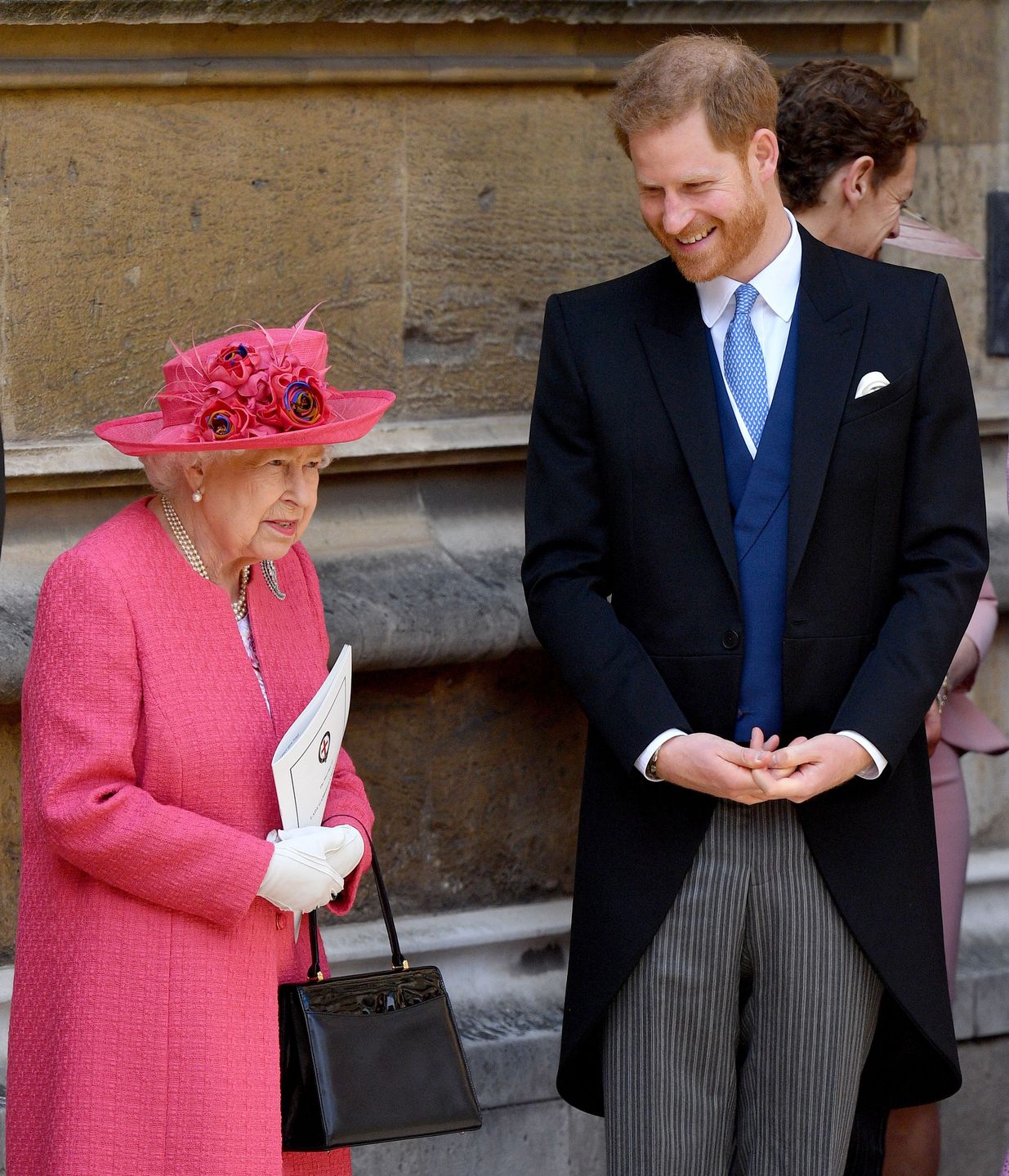 The Wedding Of Lady Gabriella Windsor And Mr Thomas KingstonWINDSOR, UNITED KINGDOM - MAY 18: (EMBARGOED FOR PUBLICATION IN UK NEWSPAPERS UNTIL 24 HOURS AFTER CREATE DATE AND TIME) Queen Elizabeth II and Prince Harry, Duke of Sussex attend the wedding of Lady Gabriella Windsor and Thomas Kingston at St George's Chapel on May 18, 2019 in Windsor, England. (Photo by Pool/Max Mumby/Getty Images)Pool/Max Mumby