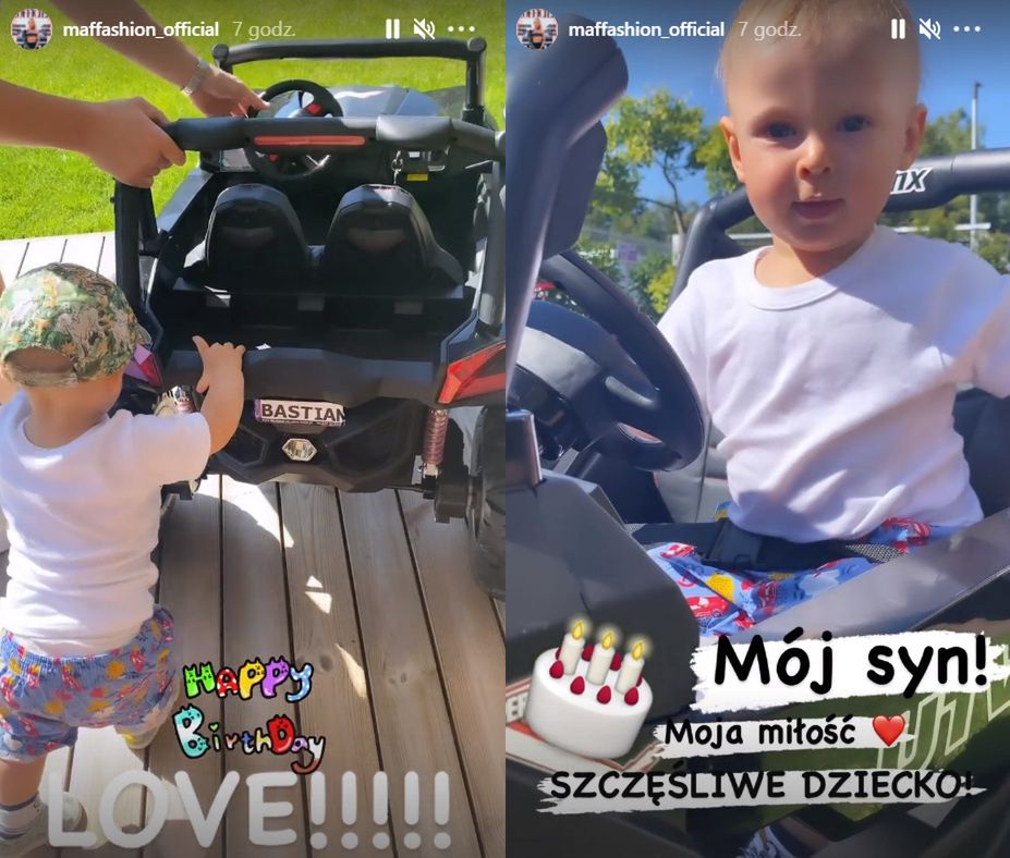 Syn Maffashion i Sebastiana Fabijańskiego skończył roczek 