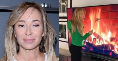 Pomysłowa Joanna Przetakiewicz "piecze" kiełbaski PRZED TELEWIZOREM: "Majówka nowej ery"