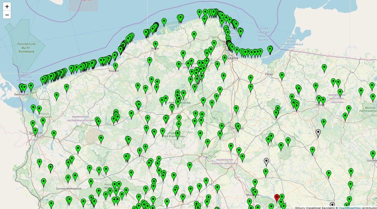 Zrzut ekranu ze strony sk.gis.gov.pl