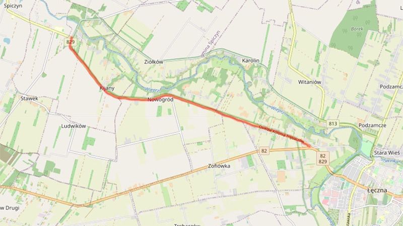 Remont drogi wojewódzkiej nr 829 na odcinku od m. Kijany do Łęcznej