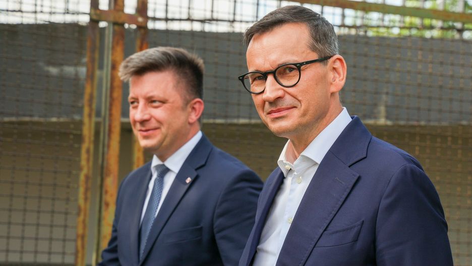 Michał Dworczyk i Mateusz Morawiecki
