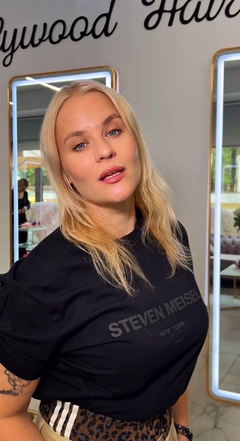 Anna Senkara przed przedłużeniem włosów