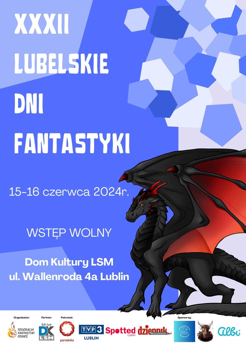 Plakat Lubelskie Dni Fantastyki 2024
