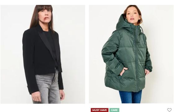 Camaïeu pokazuje pobite kobiety