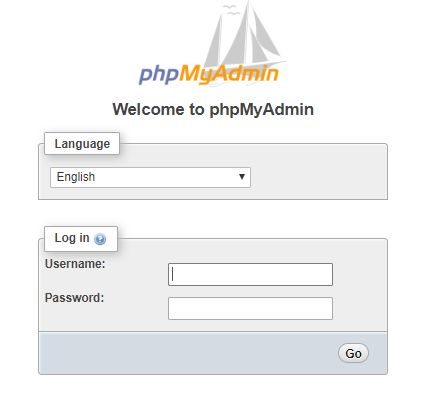 Kontener z aplikacją phpMyAdmin