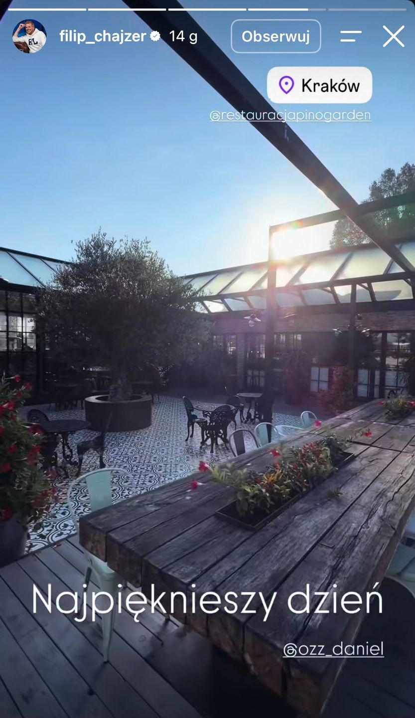 Restauracja, w której odbyło się weslee Chajzera