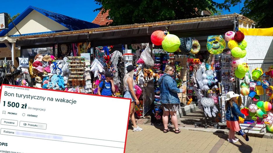 Handel bonami turystycznymi w sieci kwitnie