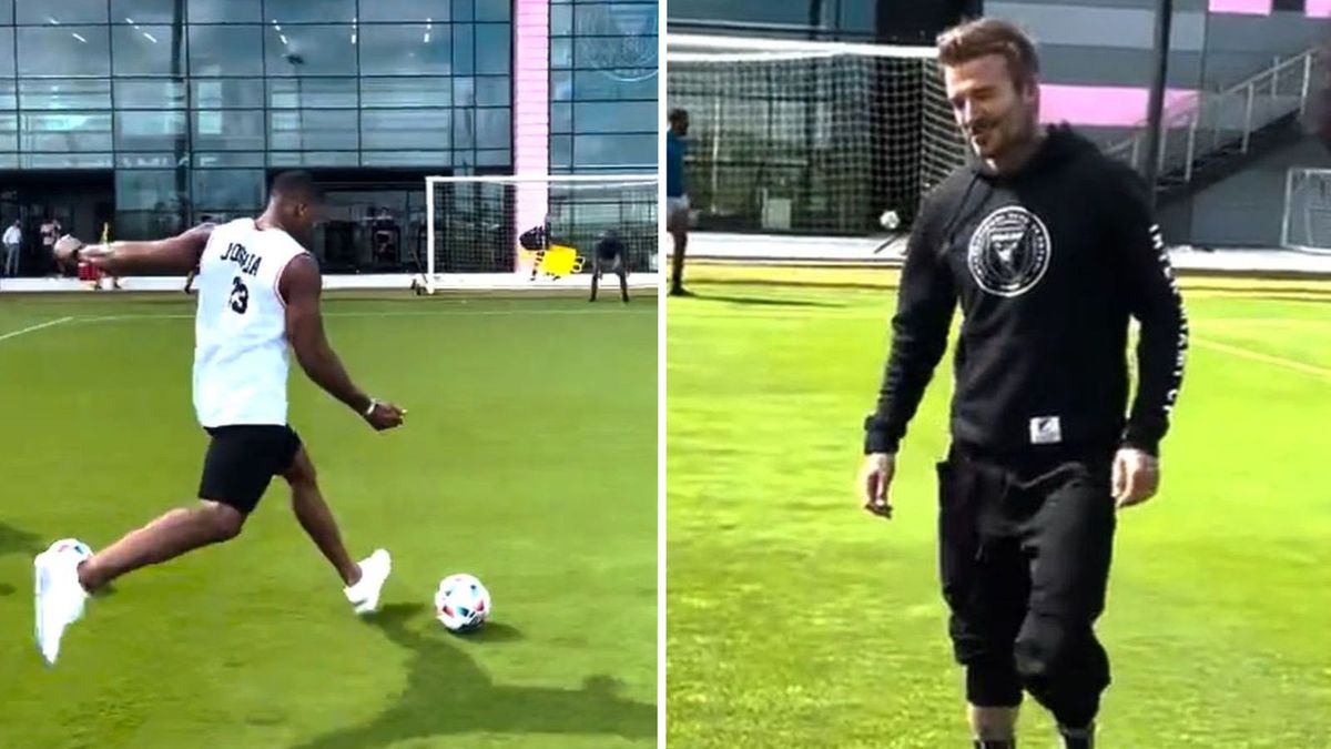 Anthony Joshua na wspólnym treningu z Davidem Beckhamem