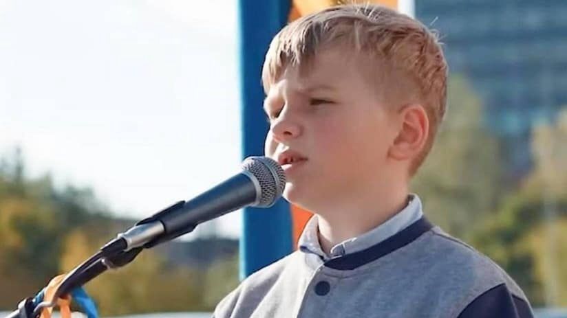8-latek pomaga ukraińskiej armii
