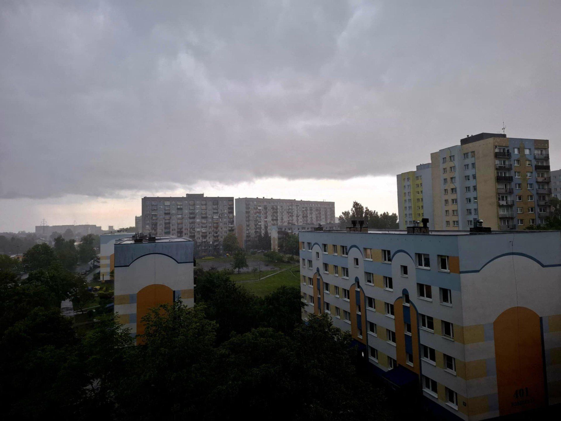 Burza w Łodzi