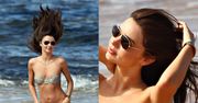 UWAGA - SEXY: Miranda Kerr wygina się na plaży!