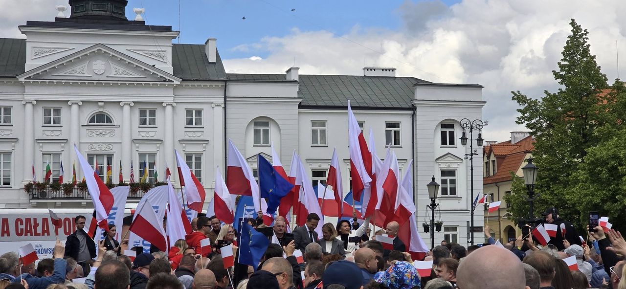 Trzaskowski na wiecu w Płocku: te wybory prezydenckie będą przede wszystkim o wartościach