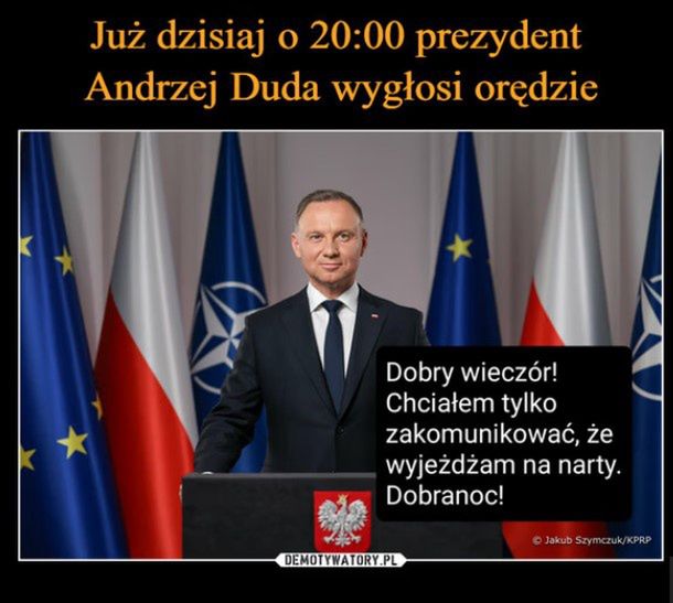 Memy po orędziu prezydenta Andrzeja Dudy