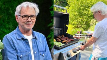 Janowski mieszka w willi przy lesie. Tak u niego wygląda grillowanie