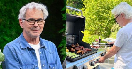 Janowski mieszka w willi przy lesie. Tak u niego wygląda grillowanie