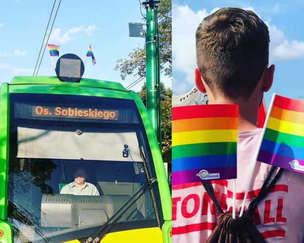 Motorniczy z Poznania ODMÓWIŁ prowadzenia tramwaju. Wszystko przez... tęczową flagę 