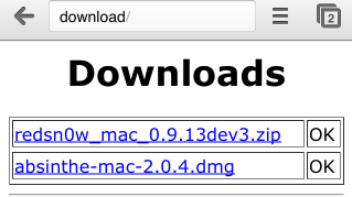 Pobieranie plików z Chrome'a na iOS 1