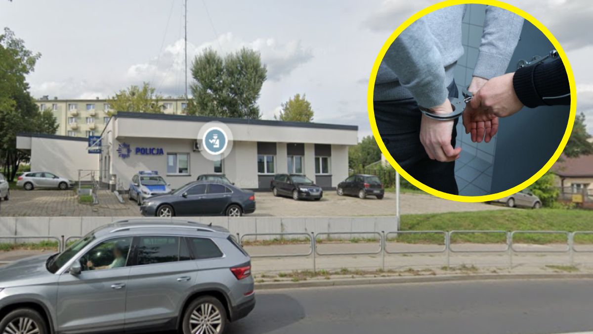28-latek przybiegł na komisariat, a potem z niego uciekł