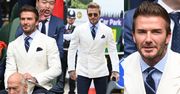Zaintrygowany David Beckham obserwuje zmagania Huberta Hurkacza w półfinale Wimbledonu (ZDJĘCIA)