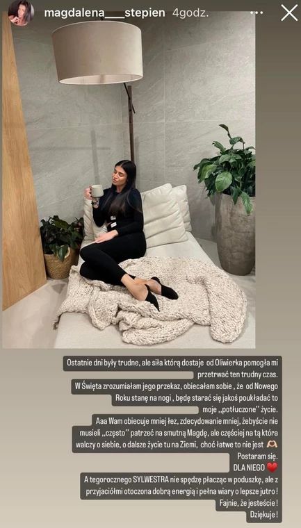 Magdalena Stępień o planach na Sylwestra. Nie spędzi go sama