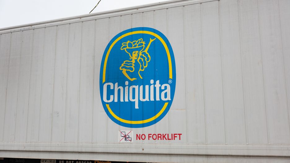 A Chiquita shipping container at the Port of Wilmington in Wilmington, Delaware, US, on Tuesday, Oct. 1, 2024. Dockworkers walked out of every major port on the US East and Gulf coasts for the first time in nearly 50 years, staging a strike that could ripple across the world's largest economy and cause political turmoil just weeks before the presidential election. Photographer: Hannah Beier/Bloomberg via Getty Images