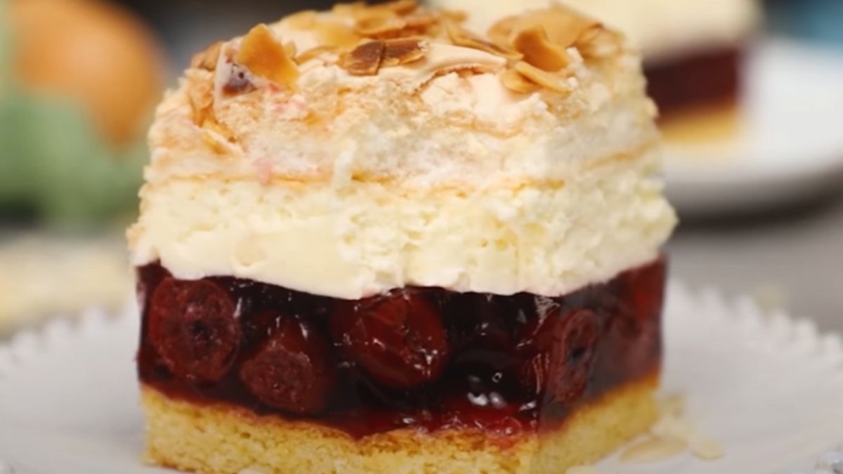 Ciasto zemsta teściowej z galaretką na kruchym spodzie