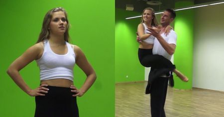 Brzuch Kaczorowskiej na próbie do "Tańca z gwiazdami"!