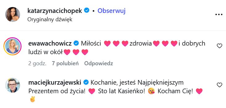 Kurzajewski i Wachowicz złożyli Cichopek życzenia