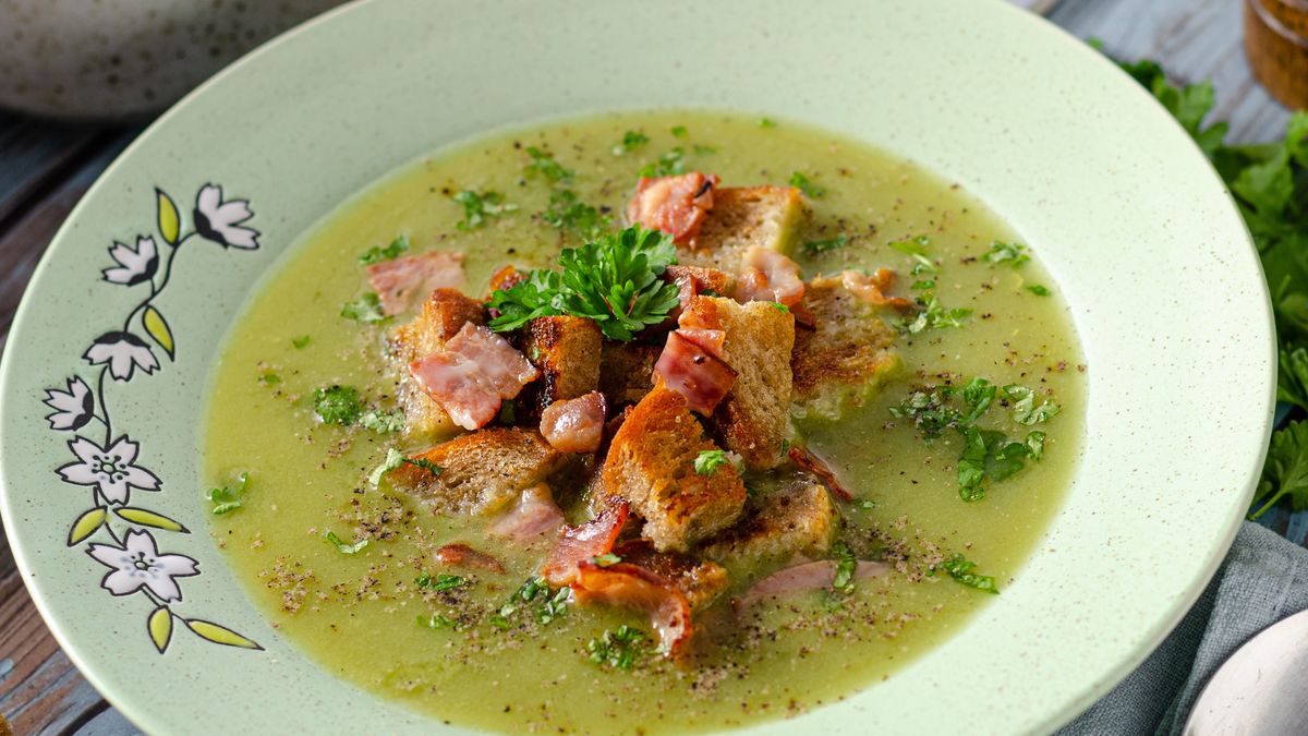 Zupa z zielonego groszku zasmakowała nawet dzieciom