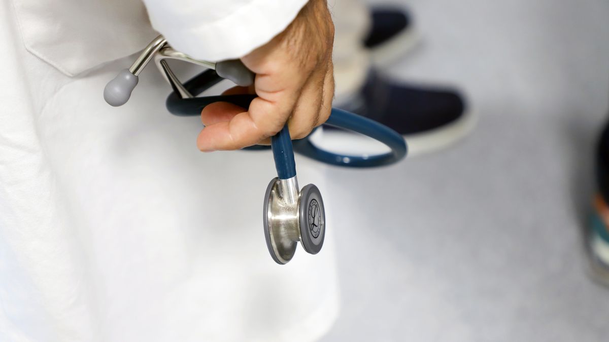 BARI, ITALY - JULY 25: A stethoscope used by doctors in the hospital department is seen on July 25, 2025 in Bari, Italy. Asclepios 3 has eight floors, including a basement, 200 beds, ten of which are in intensive care and 16 in cardiac intensive care, and 24 operating rooms. The medical, thoracic, and vascular surgery departments are already operational. (Photo by Donato Fasano/Getty Images)