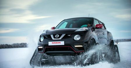 Niesamowity Nissan Juke Nismo RSnow na gąsienicach!