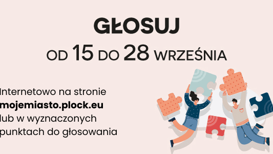Głosowanie w Budżecie Obywatelskim Płocka 
