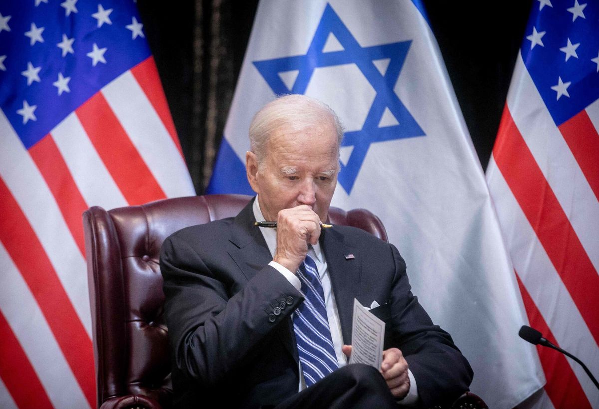 Prezydent Biden podczas wizyty w Izraelu
