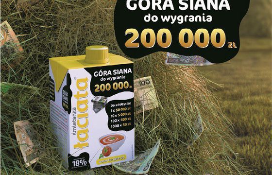 "Góra siana” w loterii promocyjnej śmietanki Łaciata (wideo)